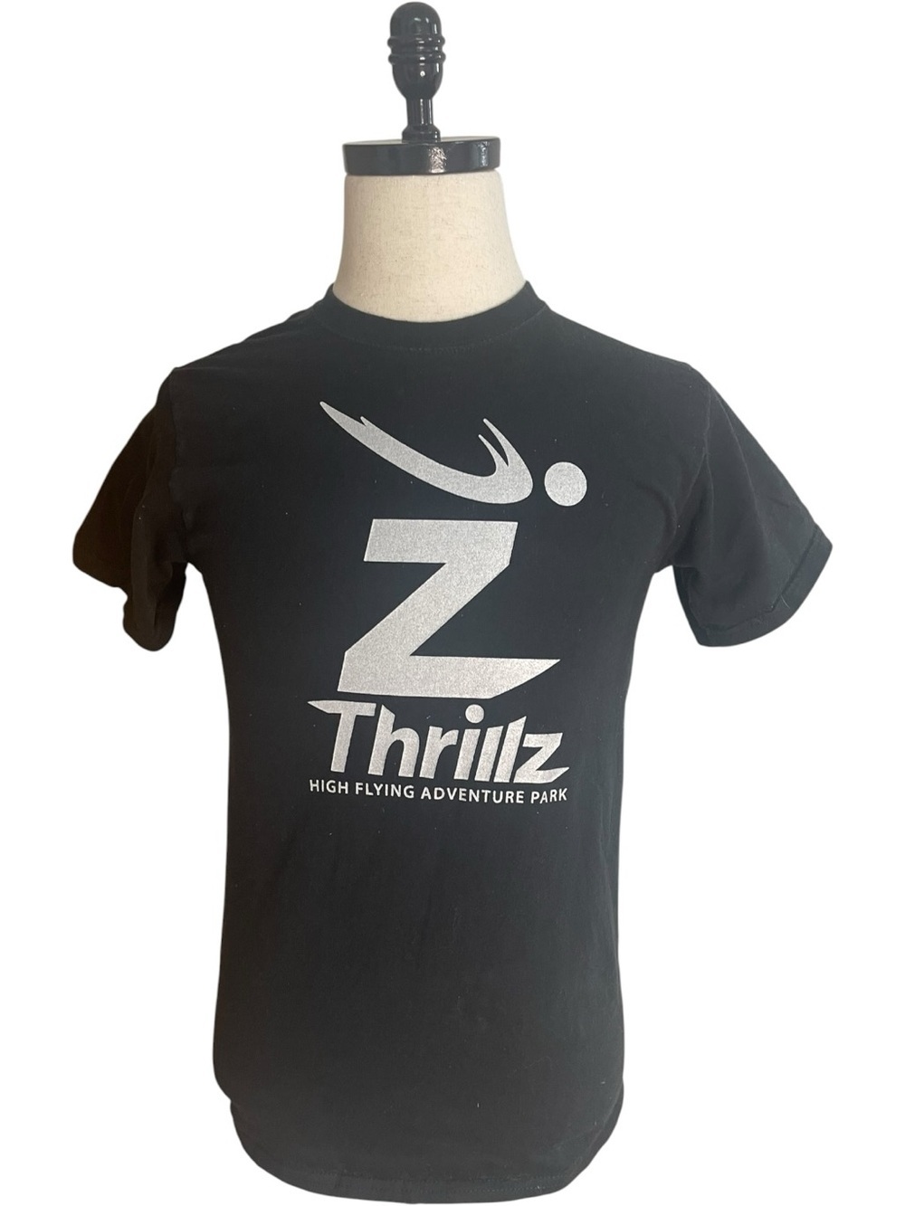 Thrillz High Flying Adventure Park Graphic Tee T-Shirt Black